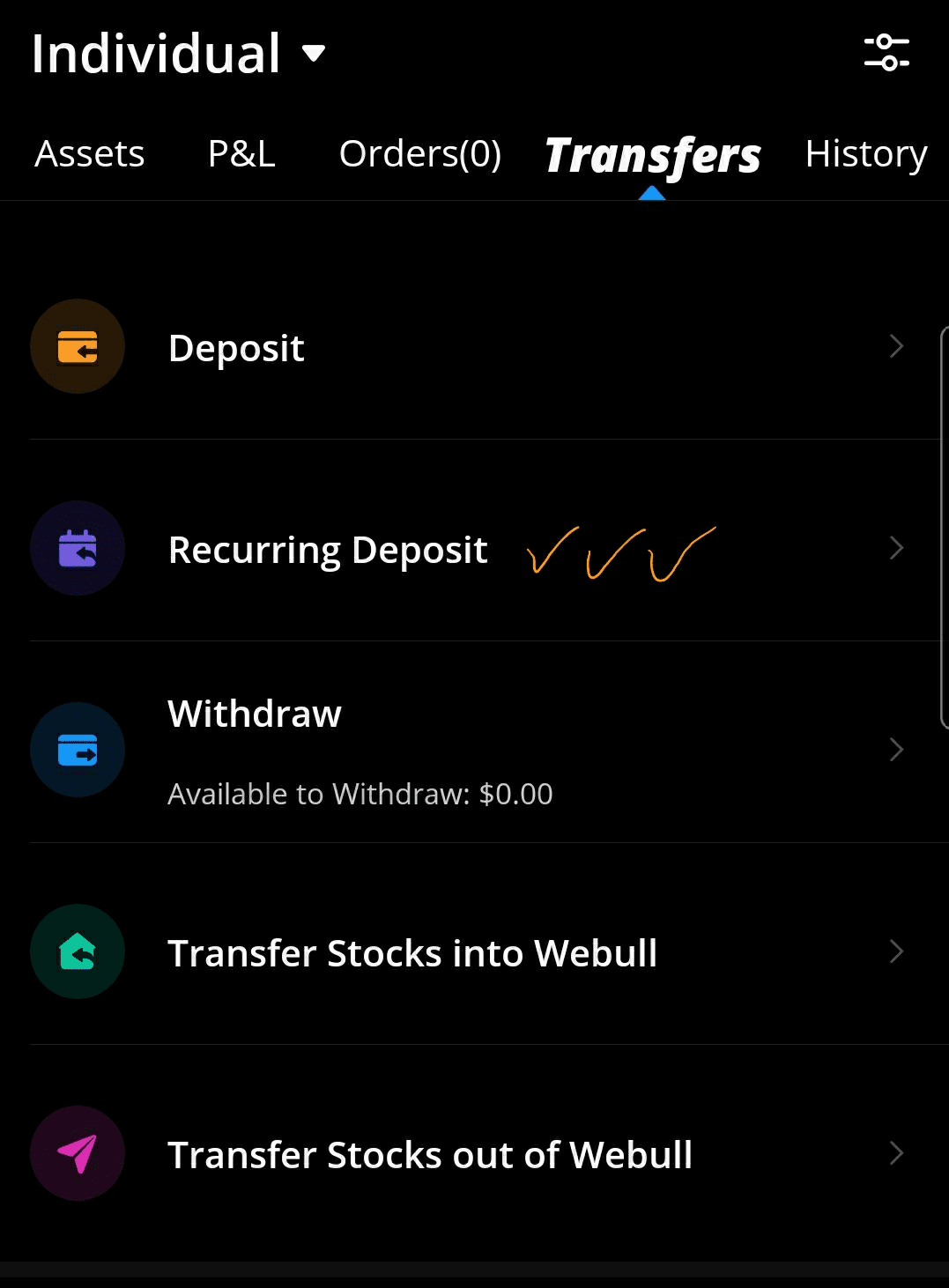 Webull Debit Card Deposit